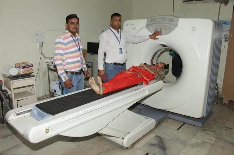 CT scanner in the radiology department